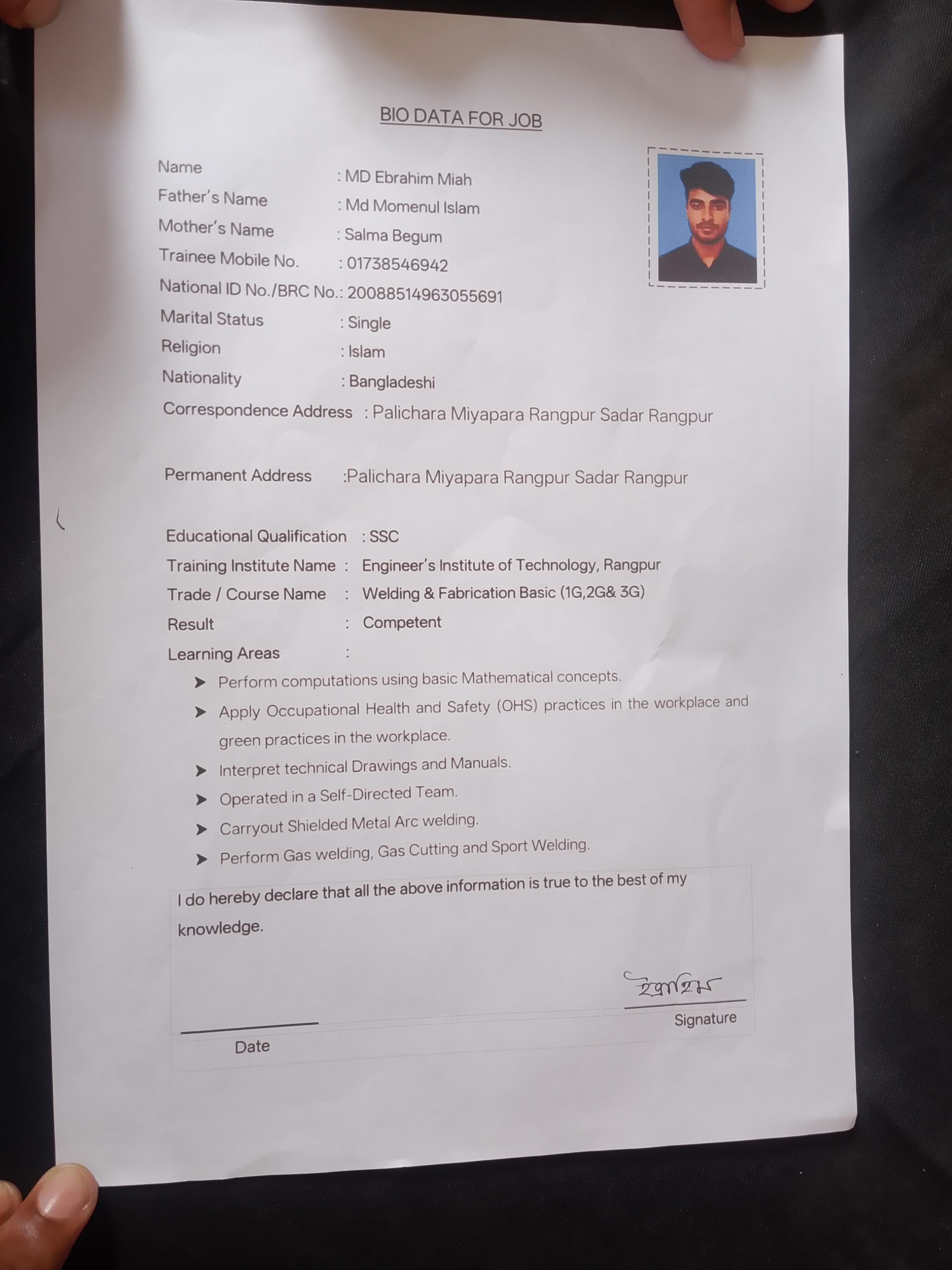 Md Abubakkar siddik